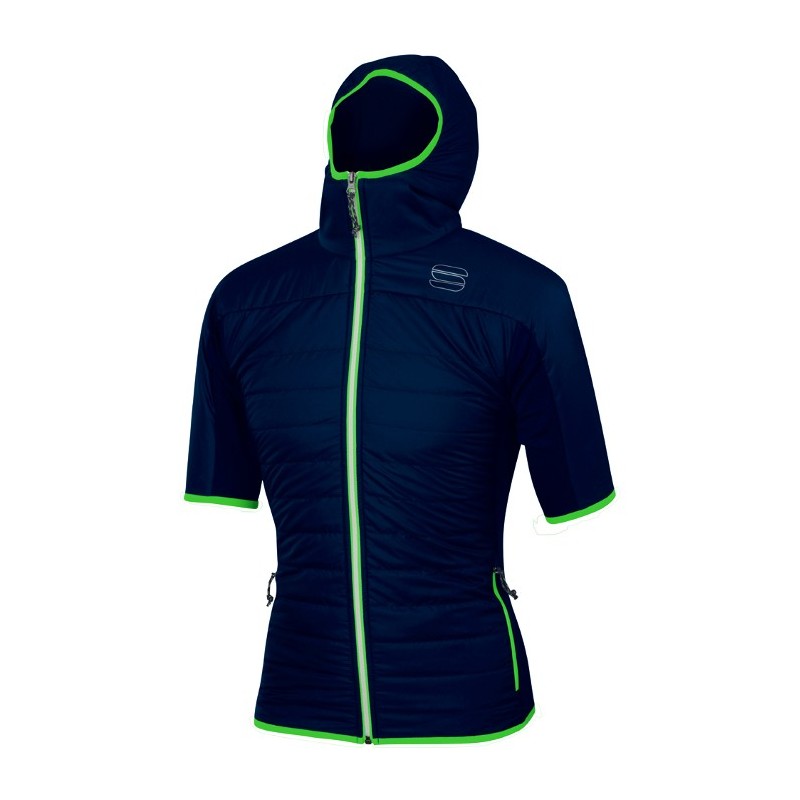 Oppvarming jakke Sportful Rythmo Puffy Evolution svart iris Oppvarming jakke Sportful Rythmo Puffy Evolution svart iris
